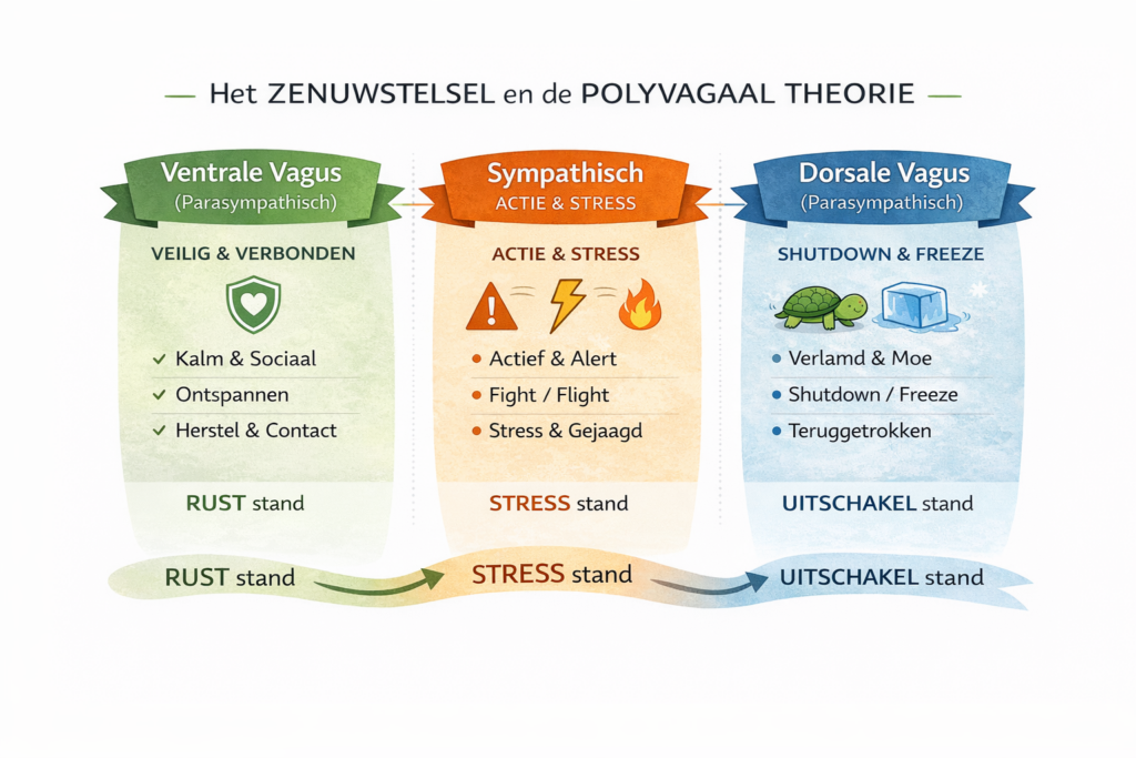 Het autonome zenuwstelsel volgens Polyvagale Theorie